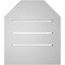 Ekena Millwork Octagonal Top Surface Mount PVC Gable Vent w/ 2"W x 1-1/2"P Brickmould Frame, 14"W x 16"H GVPOT14X1602SF - alternate 4